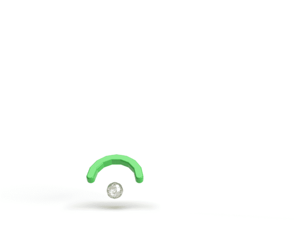 0-FF Biodegradable Golf Practice Cup & Hollow PLA Practice Ball